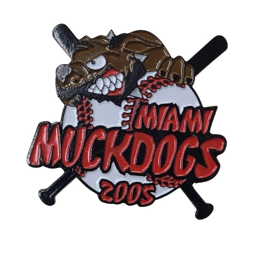 Cooperstown Dreams Park Baseball Trading Pin Miami Muckdogs 2005